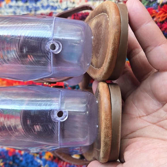 Tory Burch Cognac Brown Leather Miller Medallion Slip-on Flip Flop Sandal - Picture 8 of 17